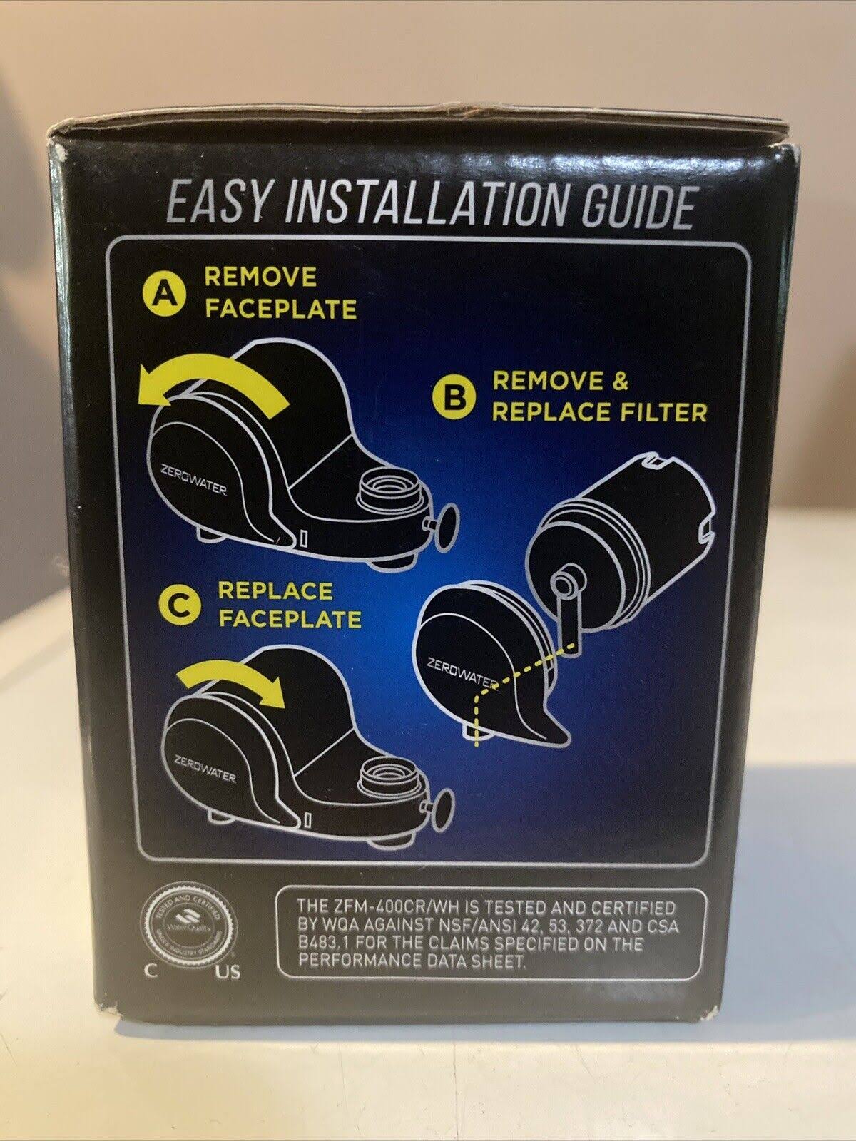 Zerowater Extremelife Replacement Cartridge, Faucet Mount, High Capacity