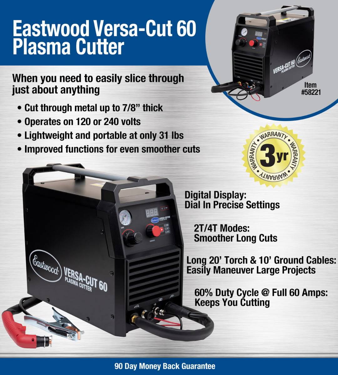 Eastwood Versa Cut 60 Amp Plasma Cutter