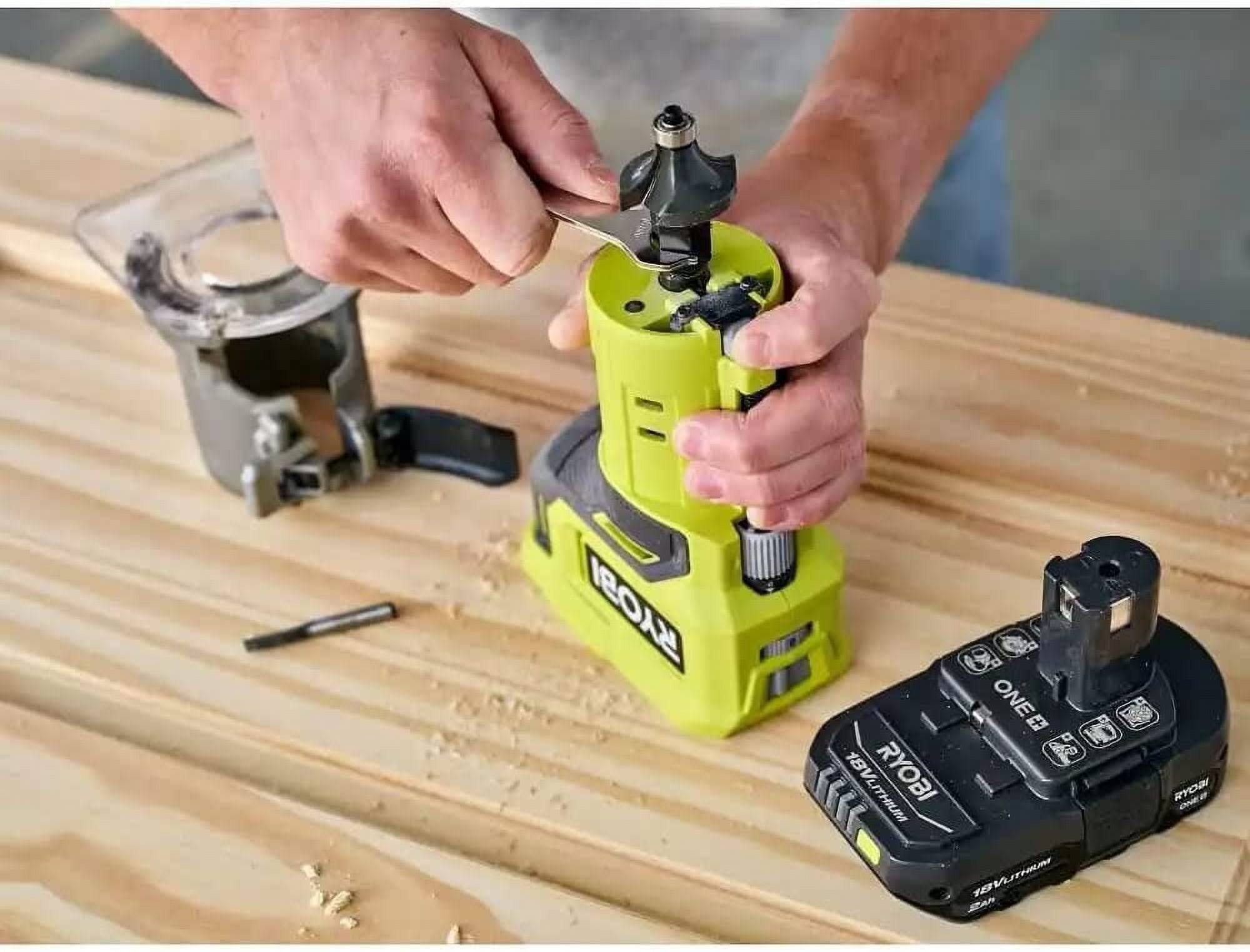 Ryobi PCL424B One+ 18V Cordless Compact Fixed Base Router (Tool Only)