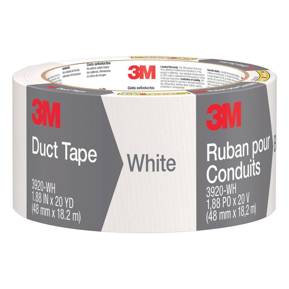 3M Scotch White Duct Tape, 1.88