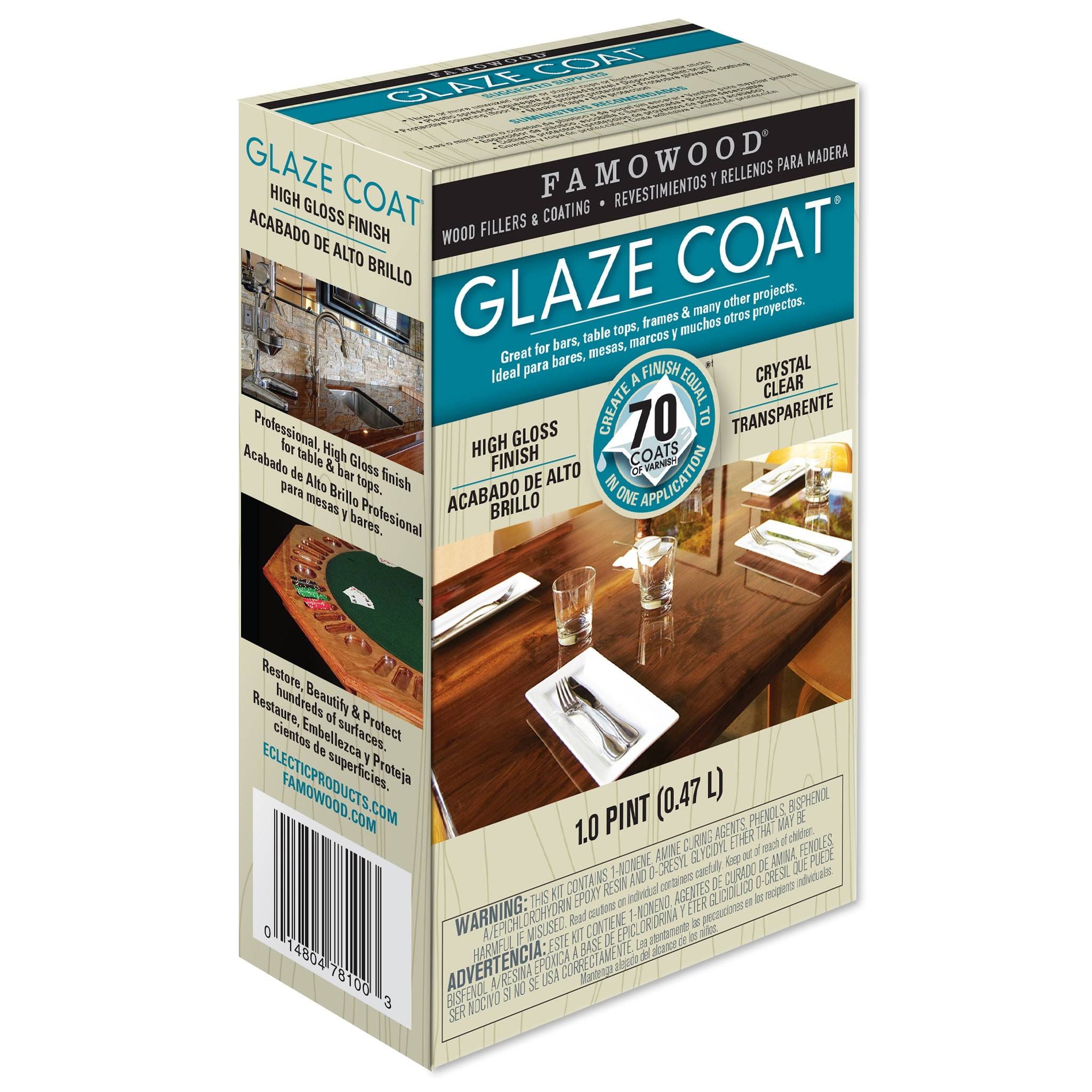 Famowood 1 Pint Glaze Coat Clear Epoxy Kit