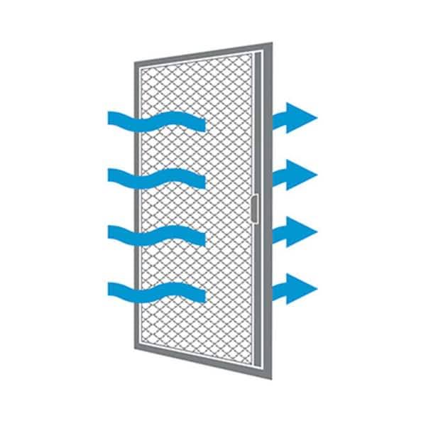 Andersen Luminaire Retractable Insect Screen- Single Door Width in Bronze