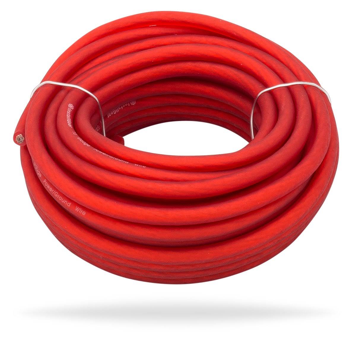 InstallGear 10 Gauge Red 25ft Power/Ground Wire True Spec and Soft Touch Cable