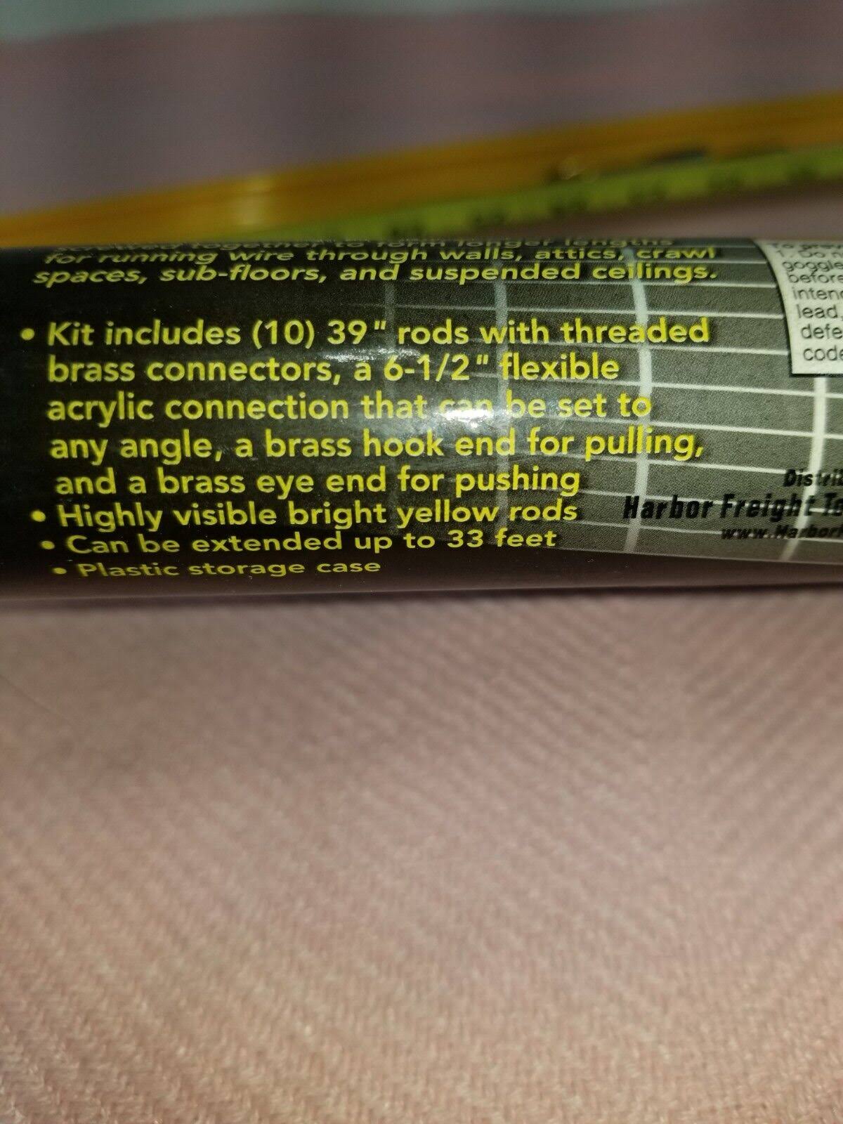 Cen-Tech 3/16 in. x 33 ft. Fiberglass Wire Running Kit