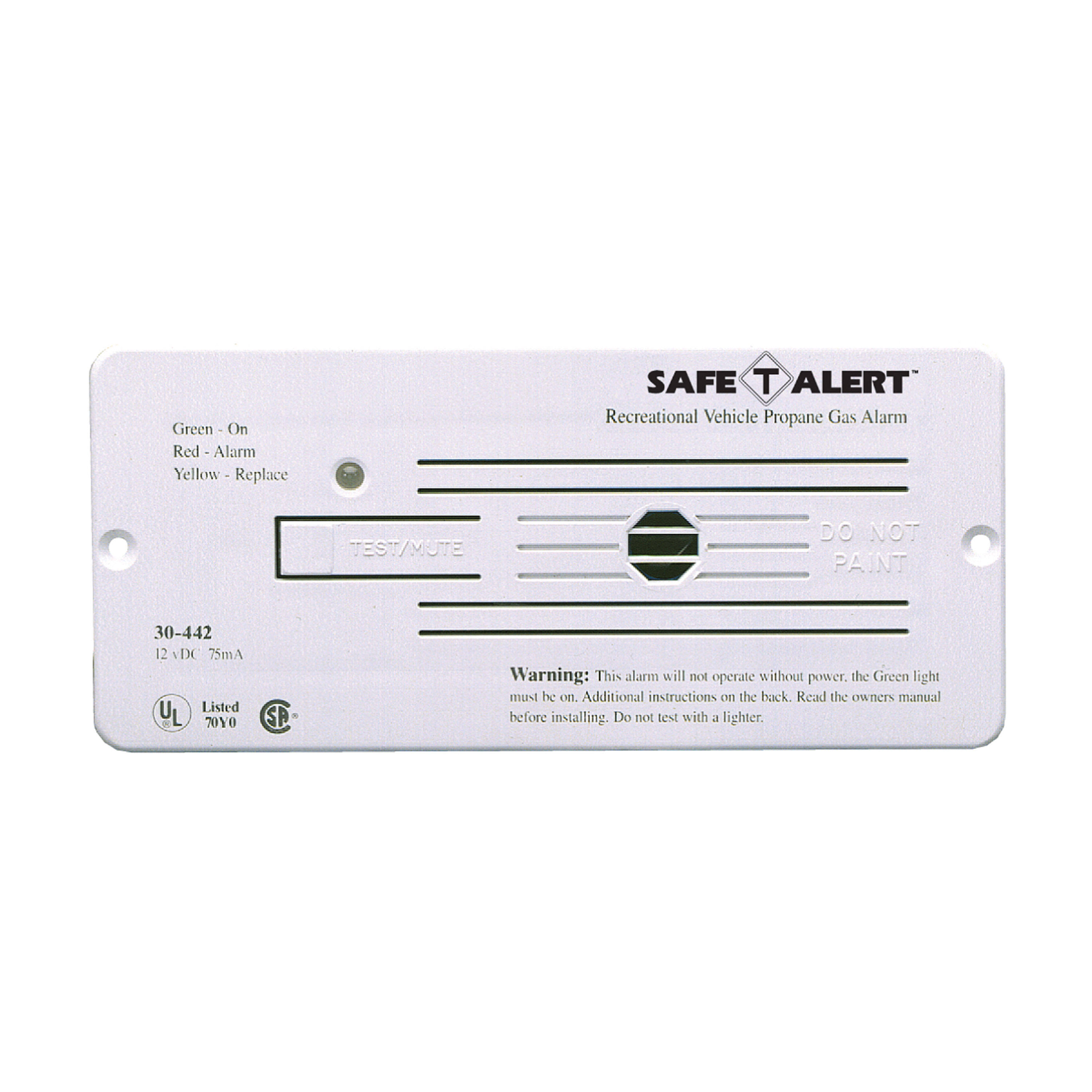 MTI Industries 30-442-P-WT Propane GAS Alarm- White