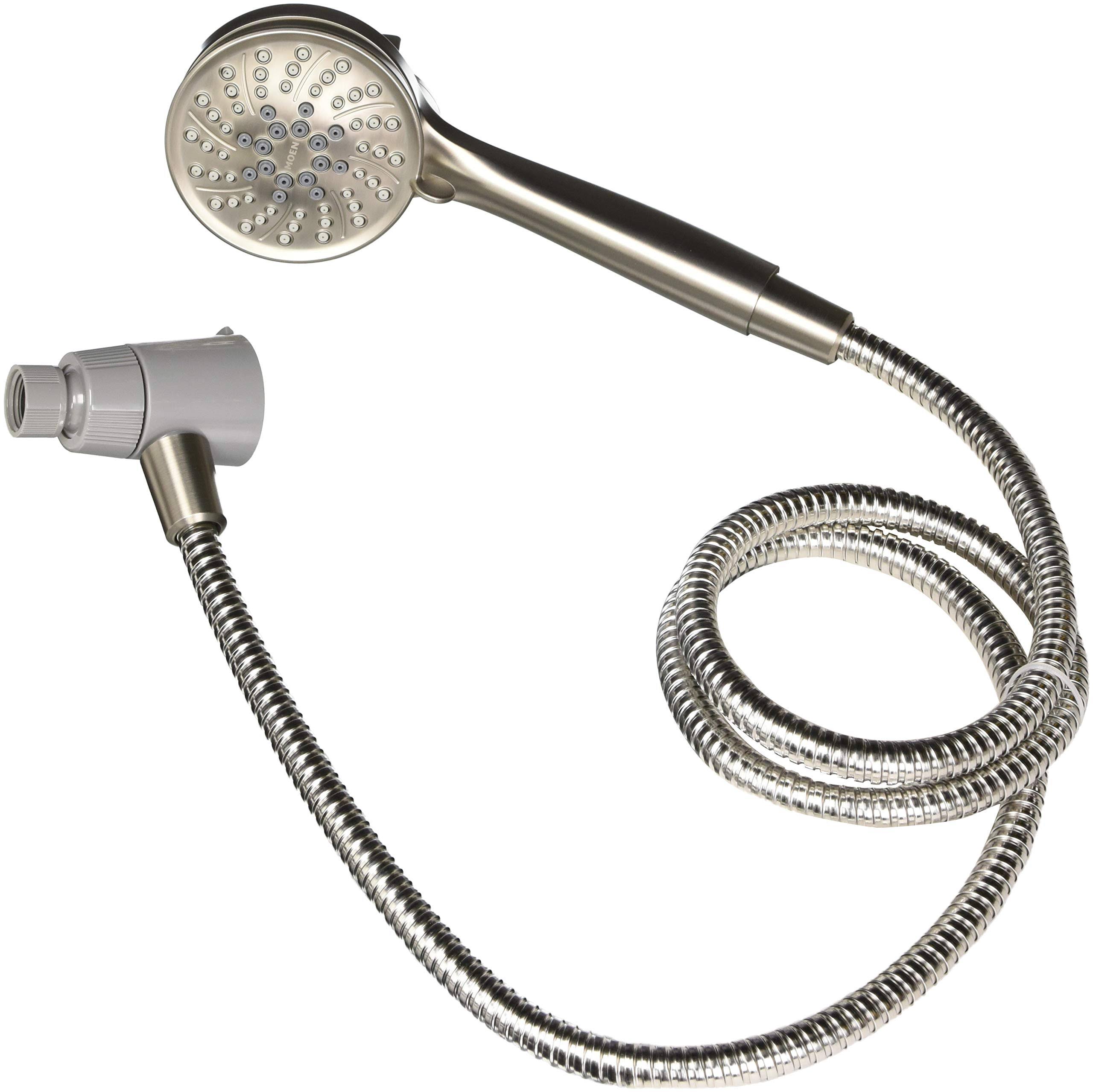 Moen Attract 6-Spray 4 in. Handheld Shower with Magnetix in Spot Resist Brushed Nickel 26000SRN