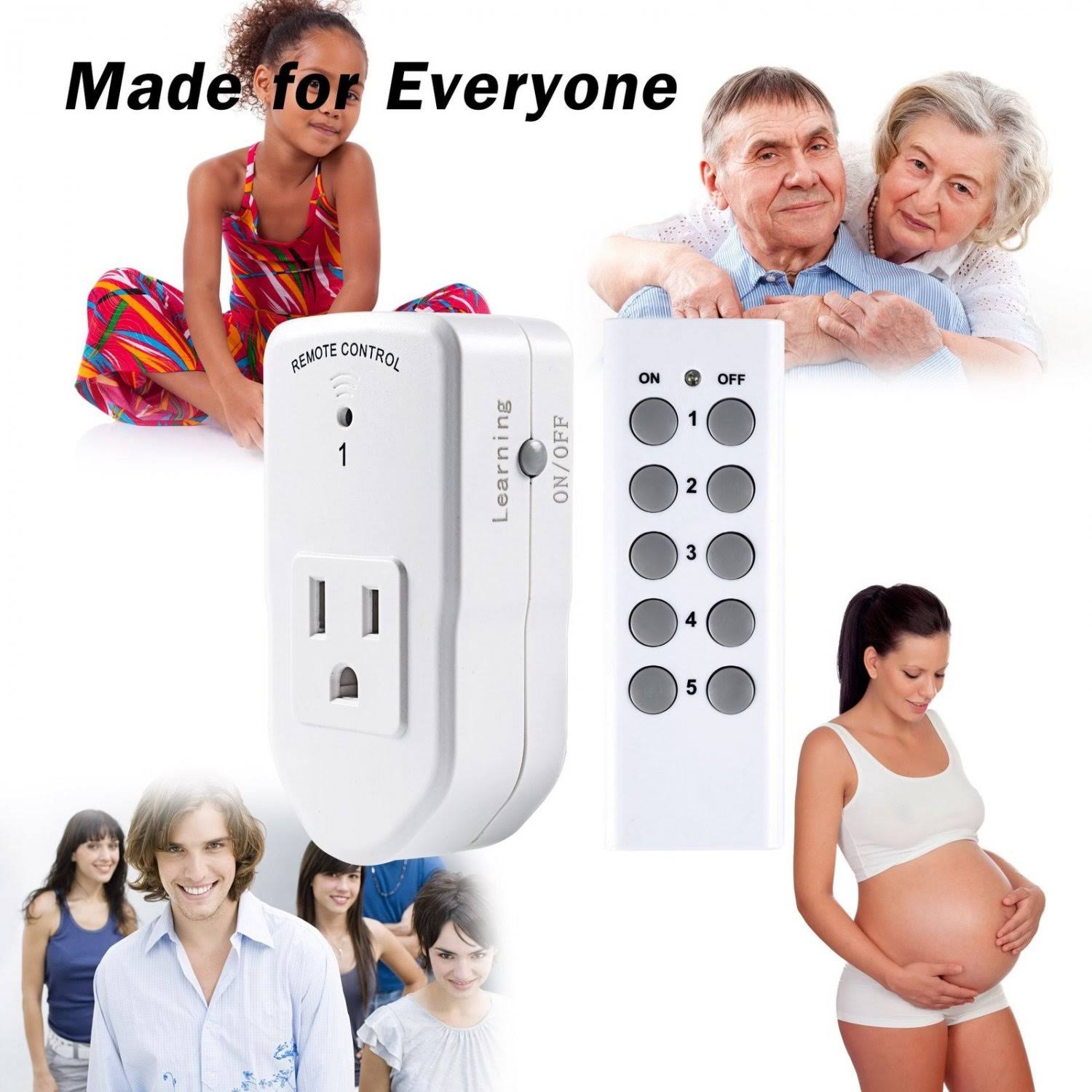 Century Wireless Remote Control Electrical Outlet Switch