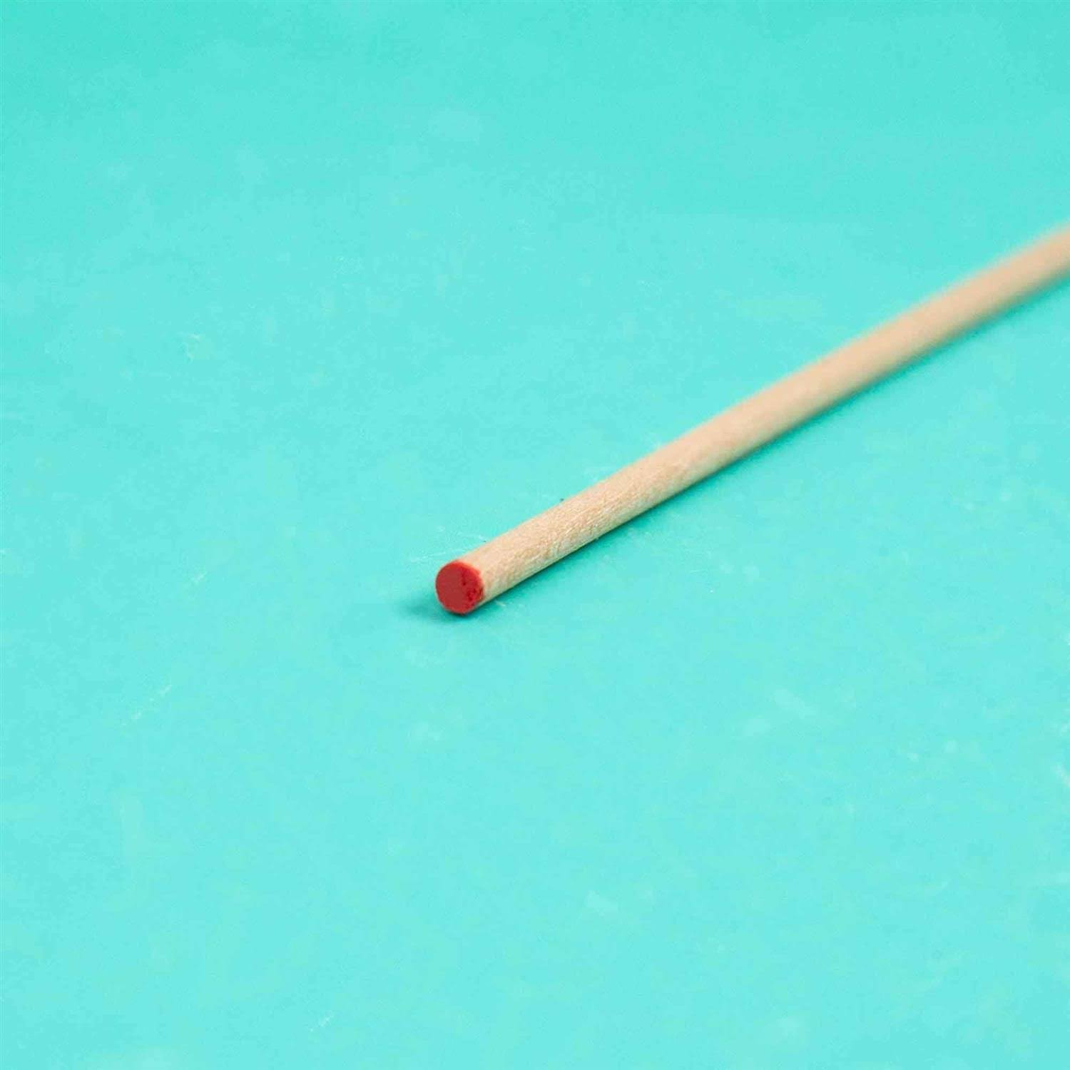 Hello Hobby Wood Dowel Red Ends- 36.00 x 0.12 x 0.12 in