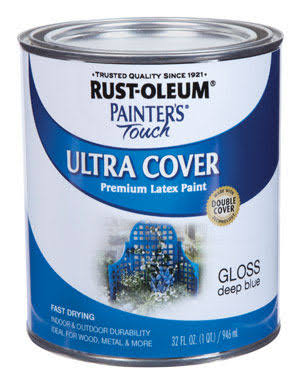Rust-Oleum Painter's Touch 32 oz. Ultra Cover Gloss Deep Blue General Purpose Paint (Case of 2)