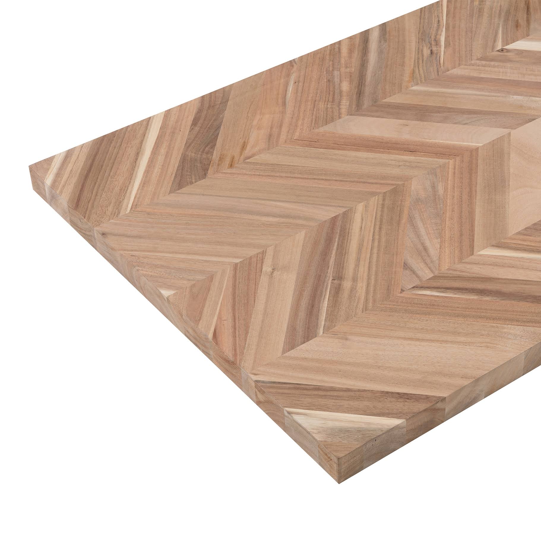 Allen + Roth 48-in x 25-in x 1.5-in Natural Straight Butcher Block Acacia Countertop | ARF1525CHACA-48