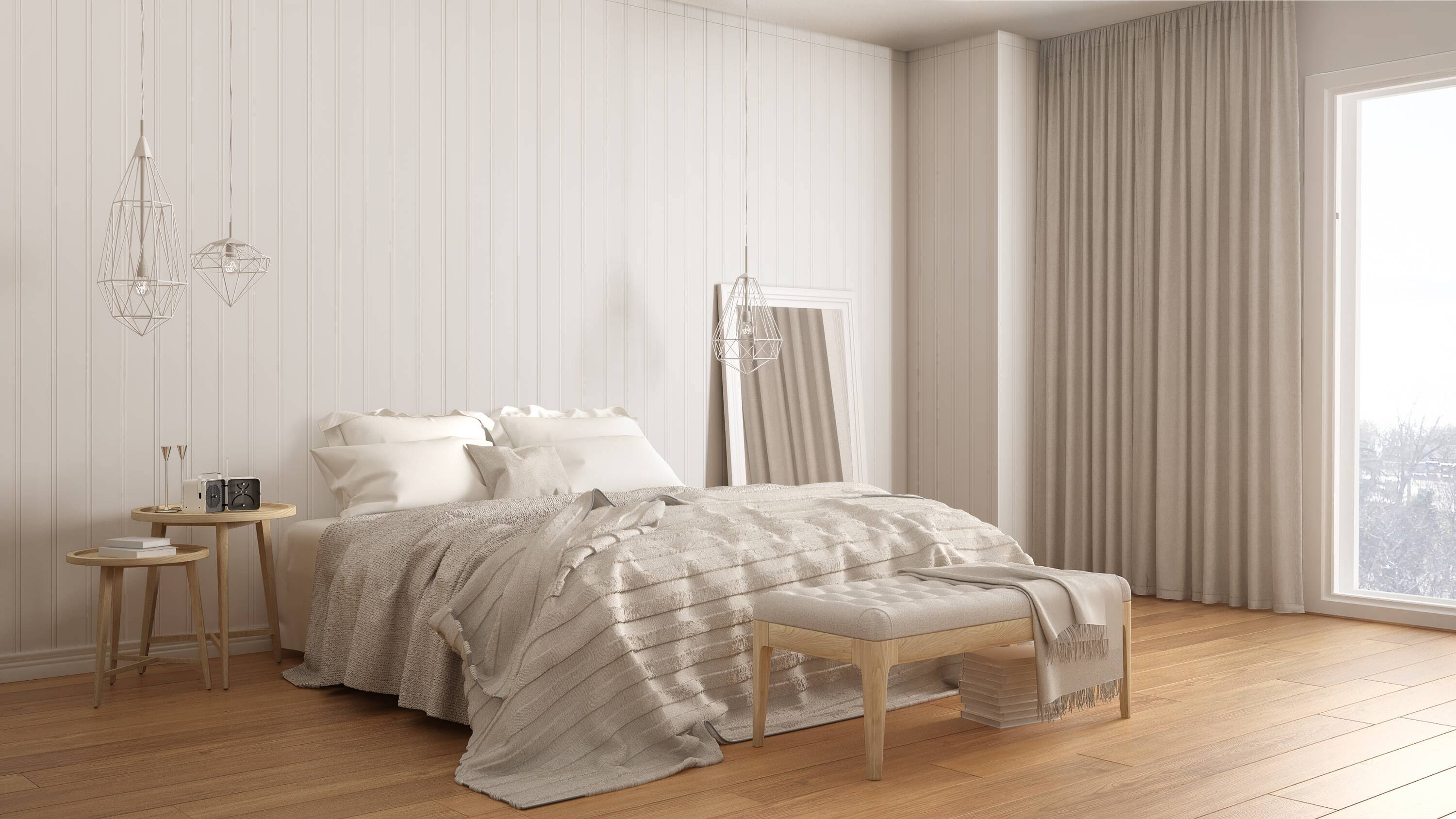 Style Selections 48-in x 96-in Beaded White MDF Wainscot Wall Panel | 5217581