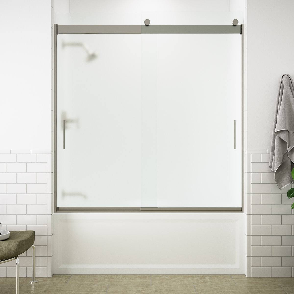 Kohler K-706000-D3 Levity Sliding Bath Door, 62