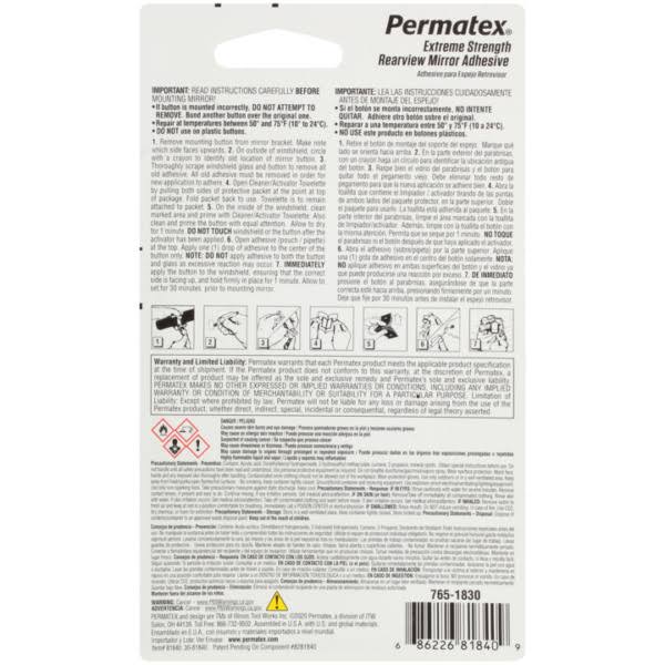 Permatex 81840 Extreme Rearview Mirror Professional Strength Adhesive