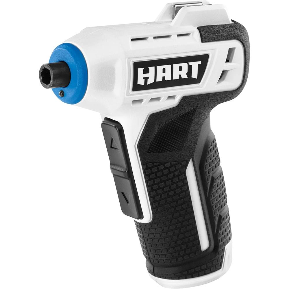 Hart 4-Volt Rechargeable Cordless Screwdriver, White HFSD02