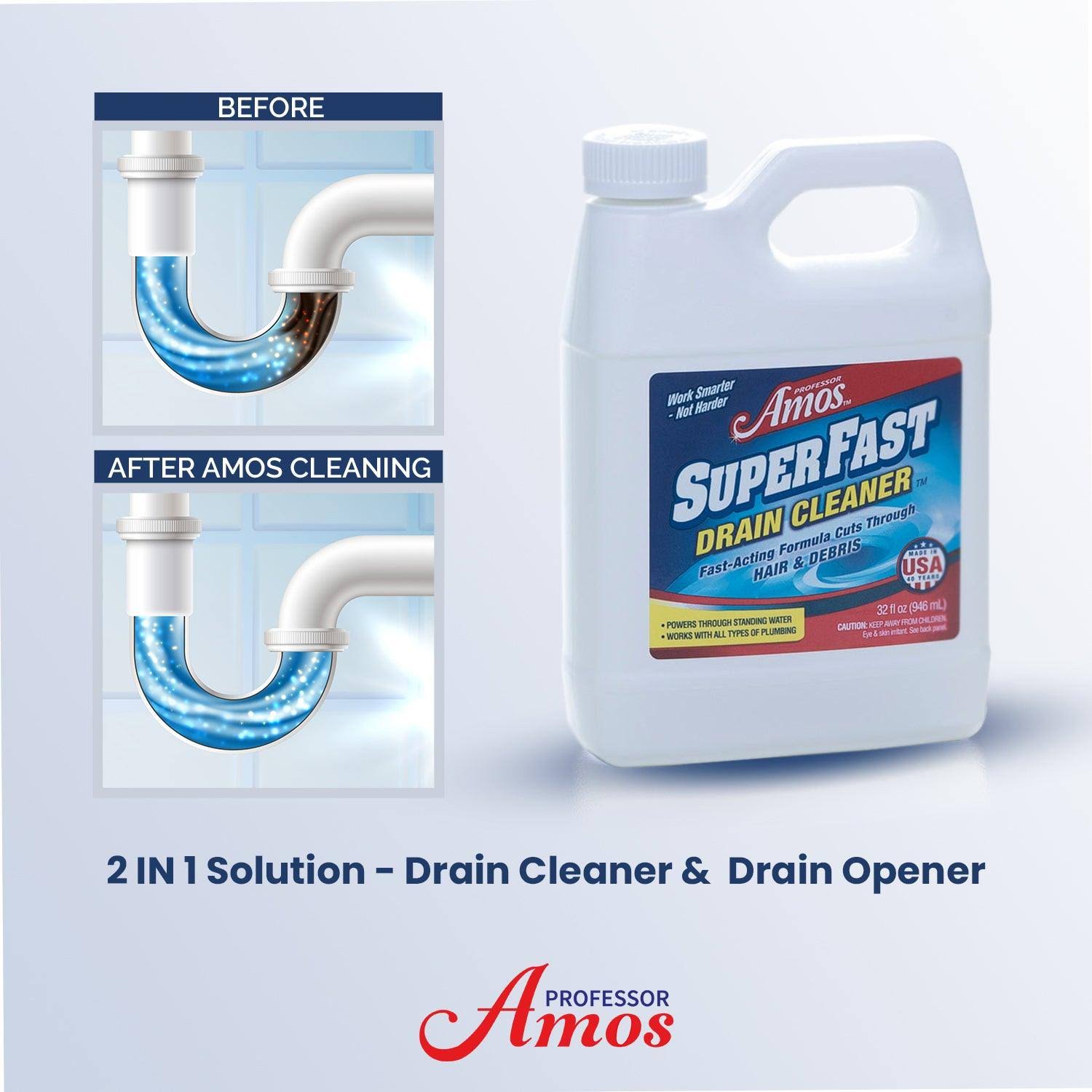 Professor Amos' Superfast Drain Cleaner
