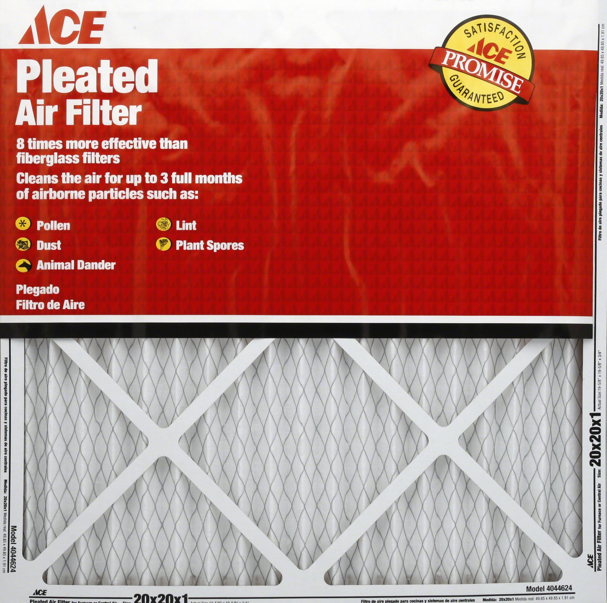 Ace Air Filter, Pleated