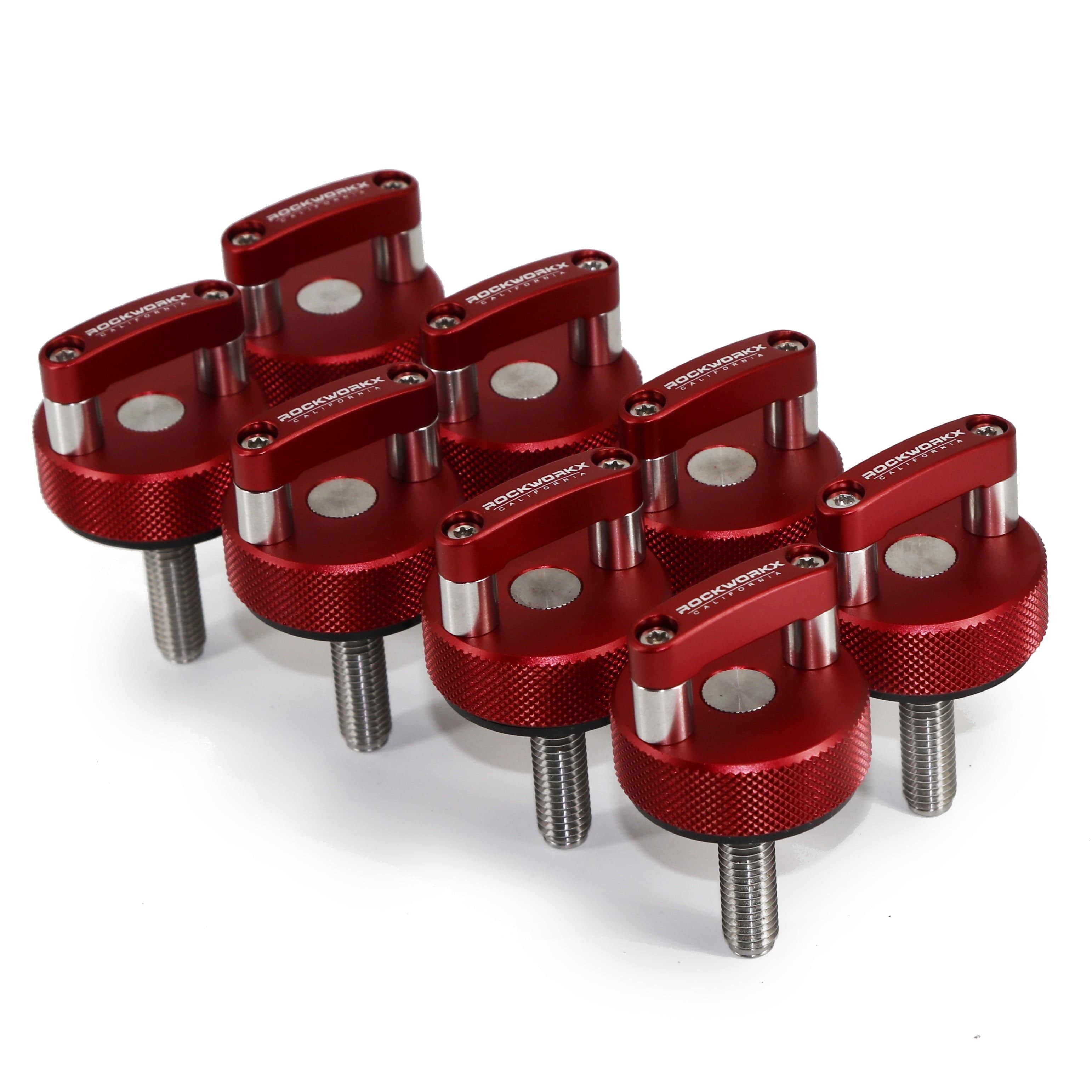 Ford Bronco | Hard Top Quick Removal Thumb Screws 8 Piece Set Blue