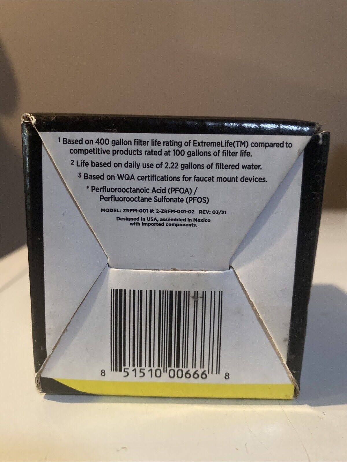 Zerowater Extremelife Replacement Cartridge, Faucet Mount, High Capacity