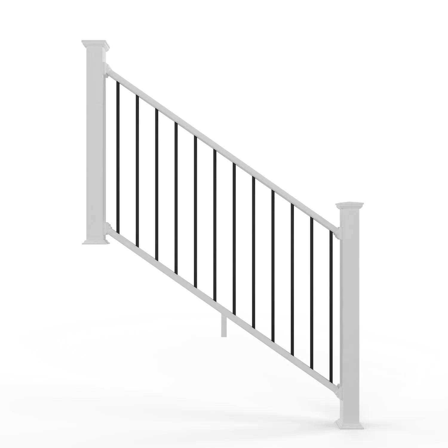 Deckorators Grab and Go 6-ft x 2.75-in x 36-in White Composite Deck Stair Rail Kit | 402502
