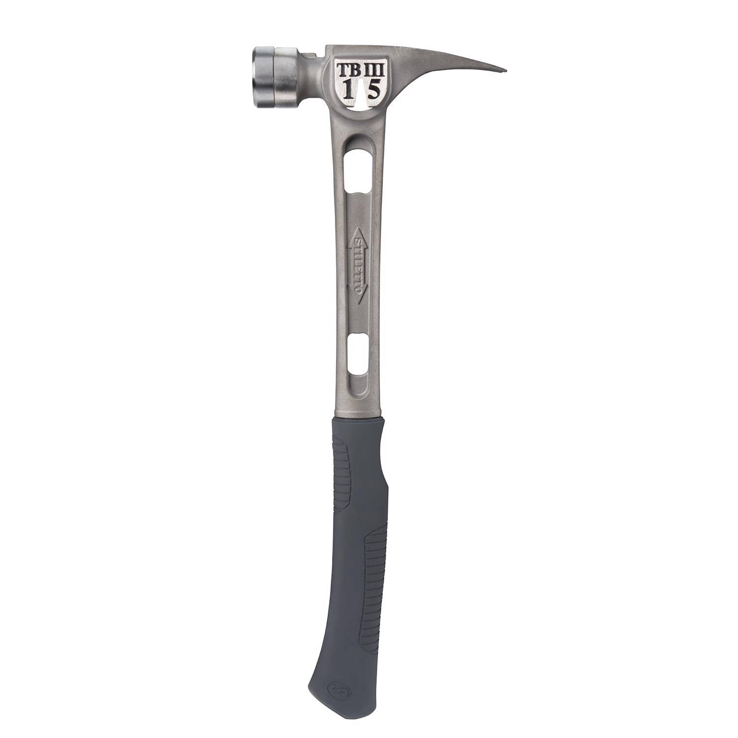 Stiletto TB3SC 15oz Ti-Bone III Titanium Hammer, Smooth Face/Curved Handle