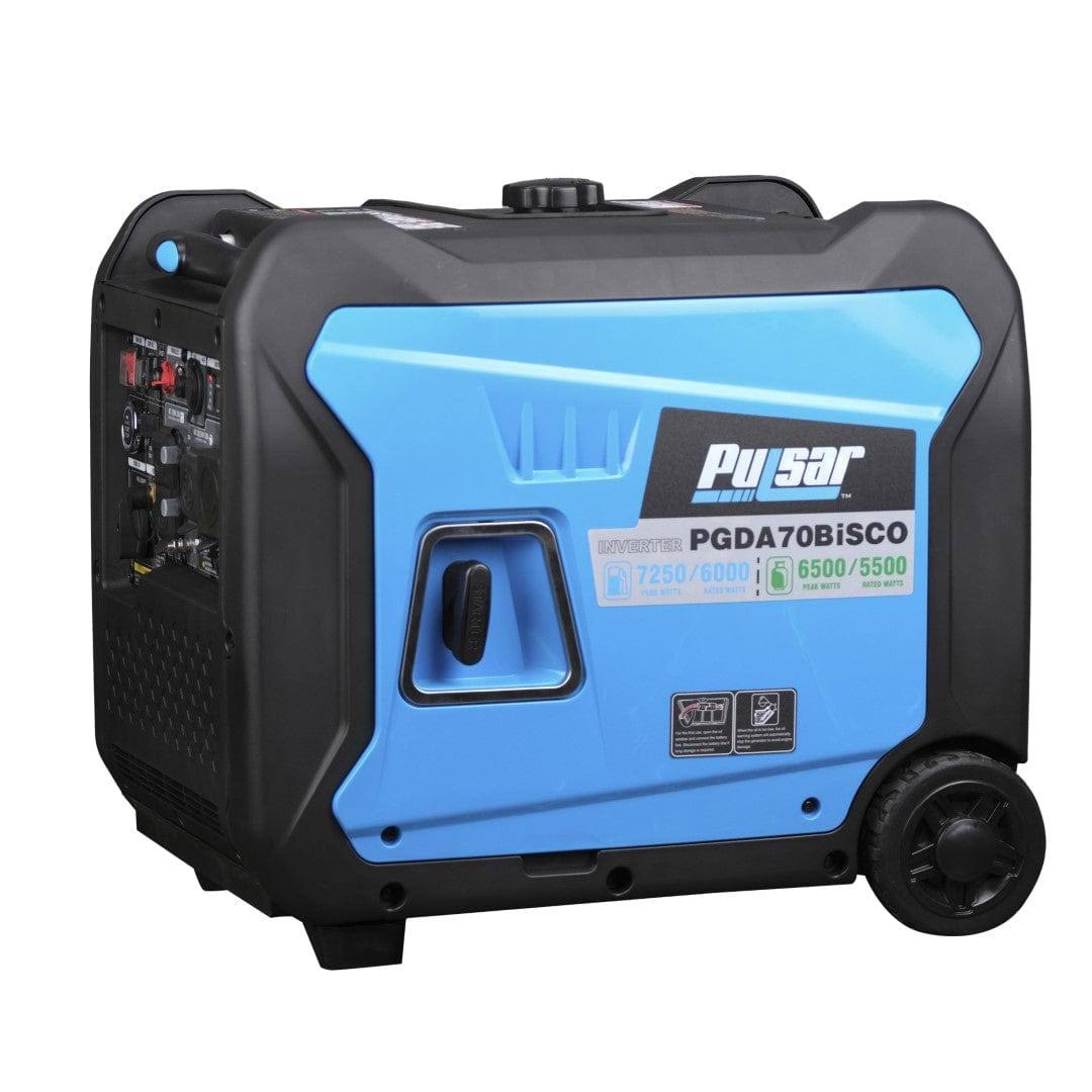 Pulsar PGDA70BISCO 7,250-Watt Super Quiet Dual Fuel Inverter Generator with Remote Start