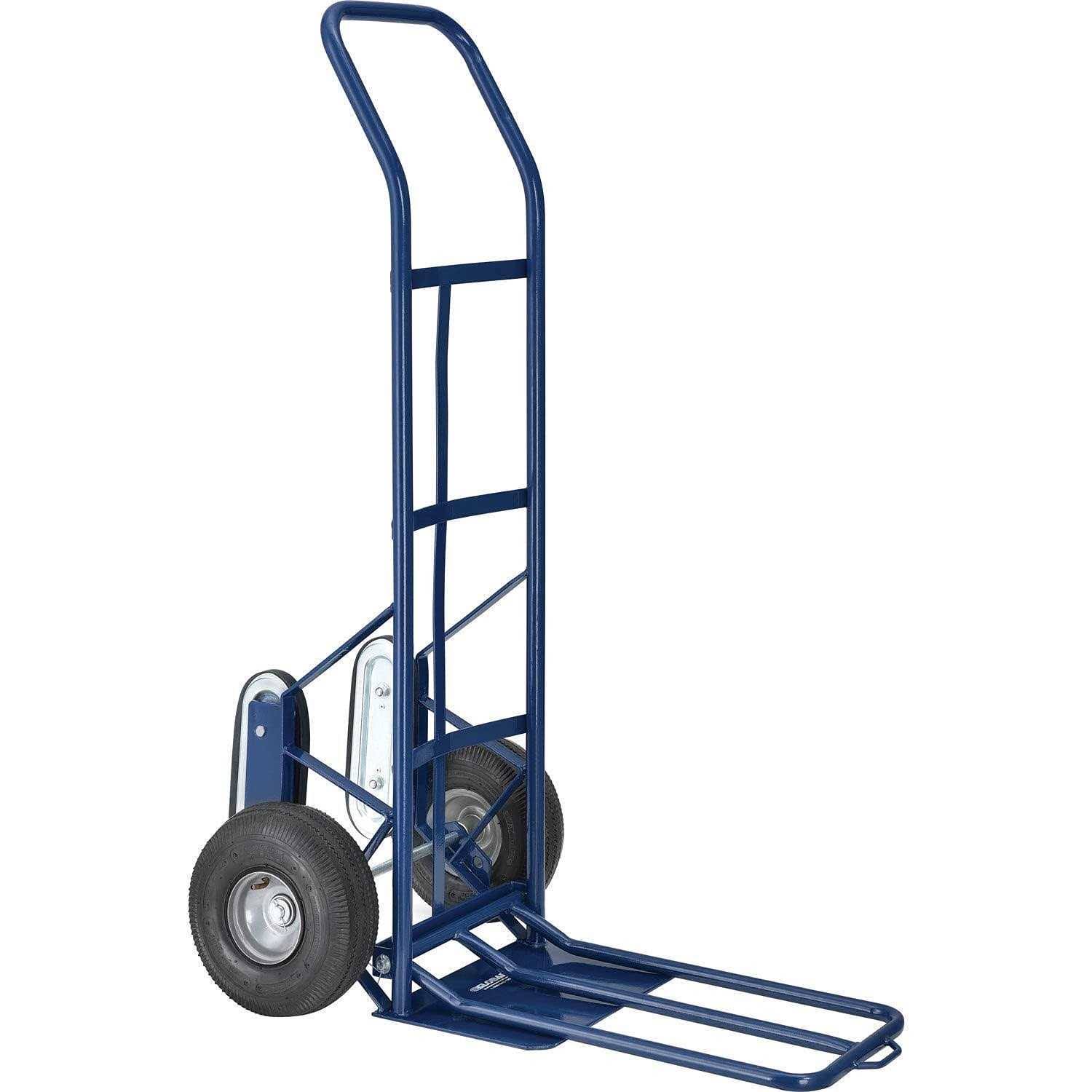 Global Industrial Steel Hand Truck with Curved Handle & Stair Climbers