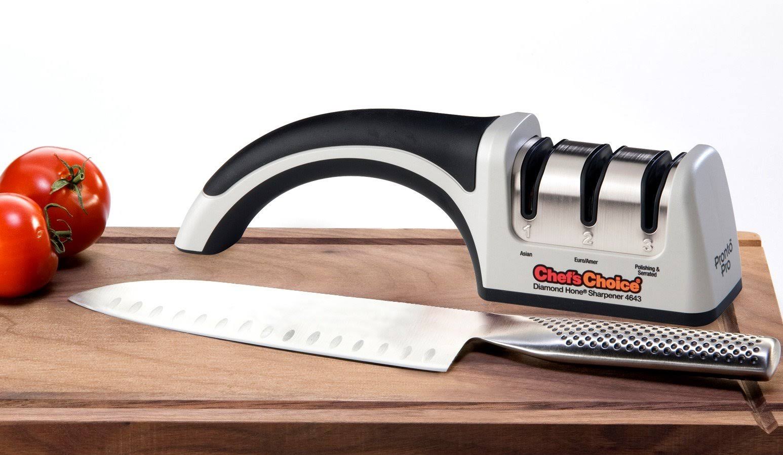Chef's Choice 4643 Pronto Pro Manual Diamond Hone Knife Sharpener New