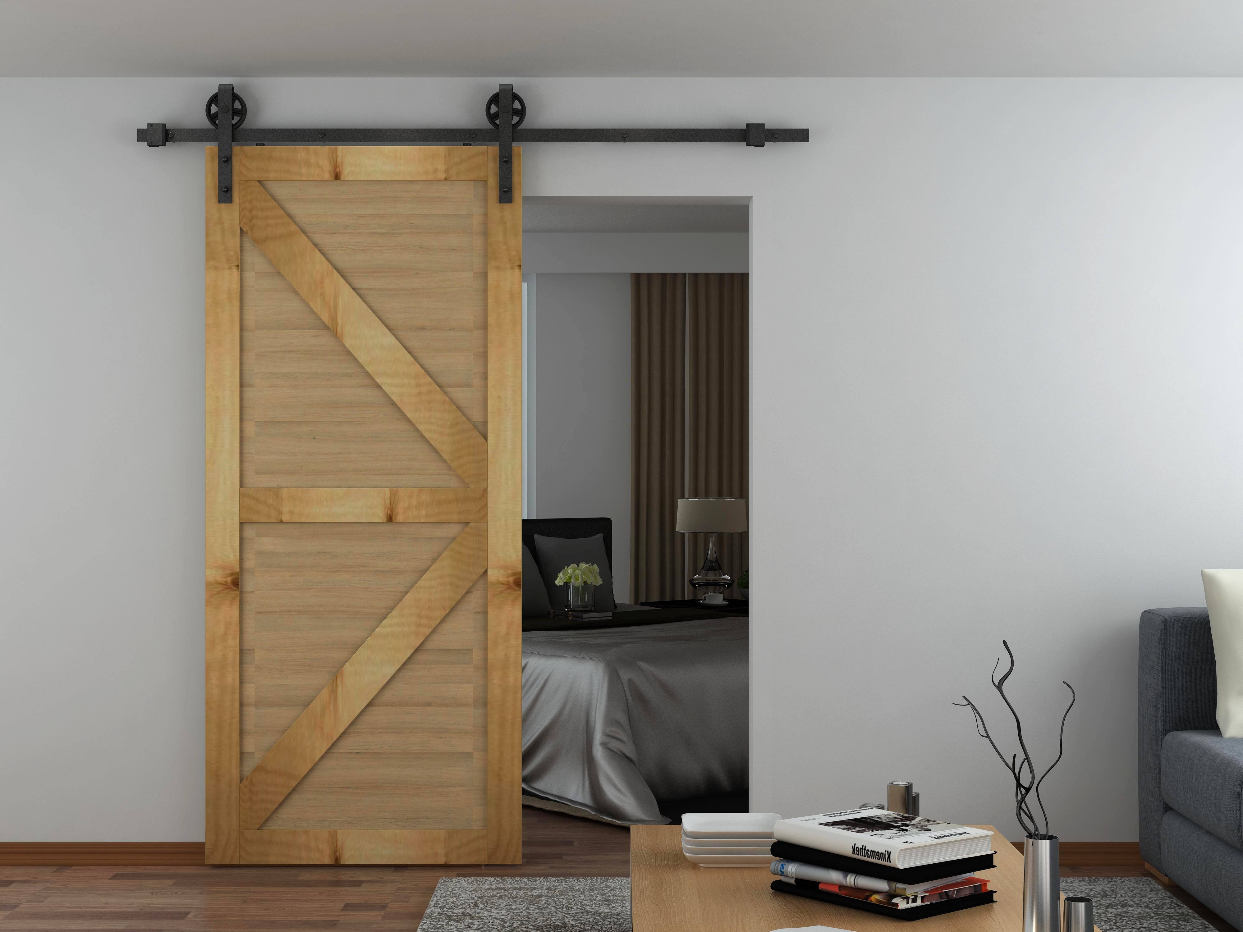 Custom Service Hardware Designer Large Spoke Wheel Rolling Barn Door