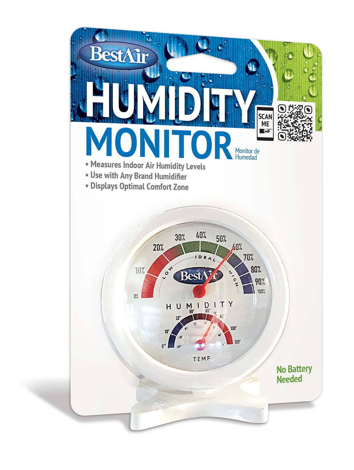Best Air Hg050 Indoor Humidity Monitor Hygrometer