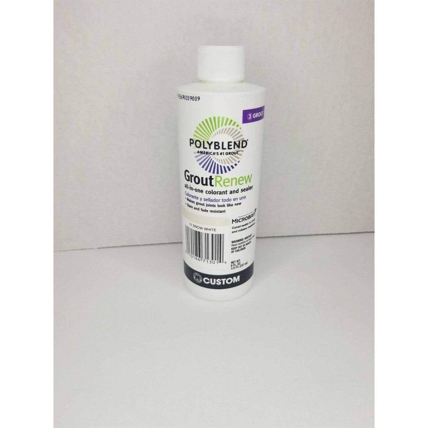 Polyblend #11 Snow White 8 oz. Grout Renew Colorant
