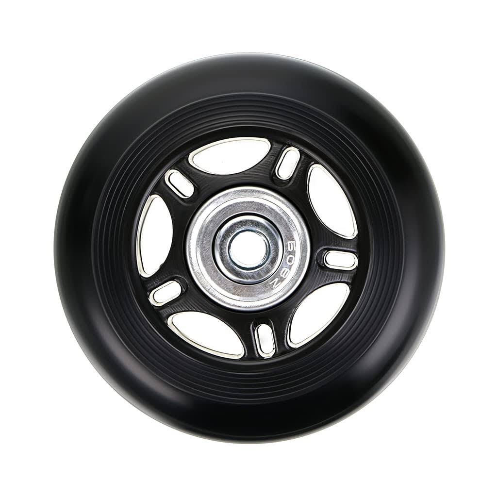 OwnMy 70mm x 24mm Luggage Suitcase Replacement Wheels, Rubber Swivel Caster Wheels Bearings Repair Kits, A Set of 2