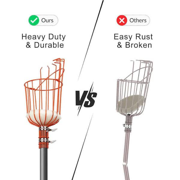 Walensee 66 in. Stainless Steel Handle Fruit Picker