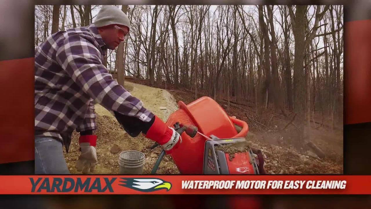 Yardmax YM0115 4.0 Cu. ft. Concrete Mixer