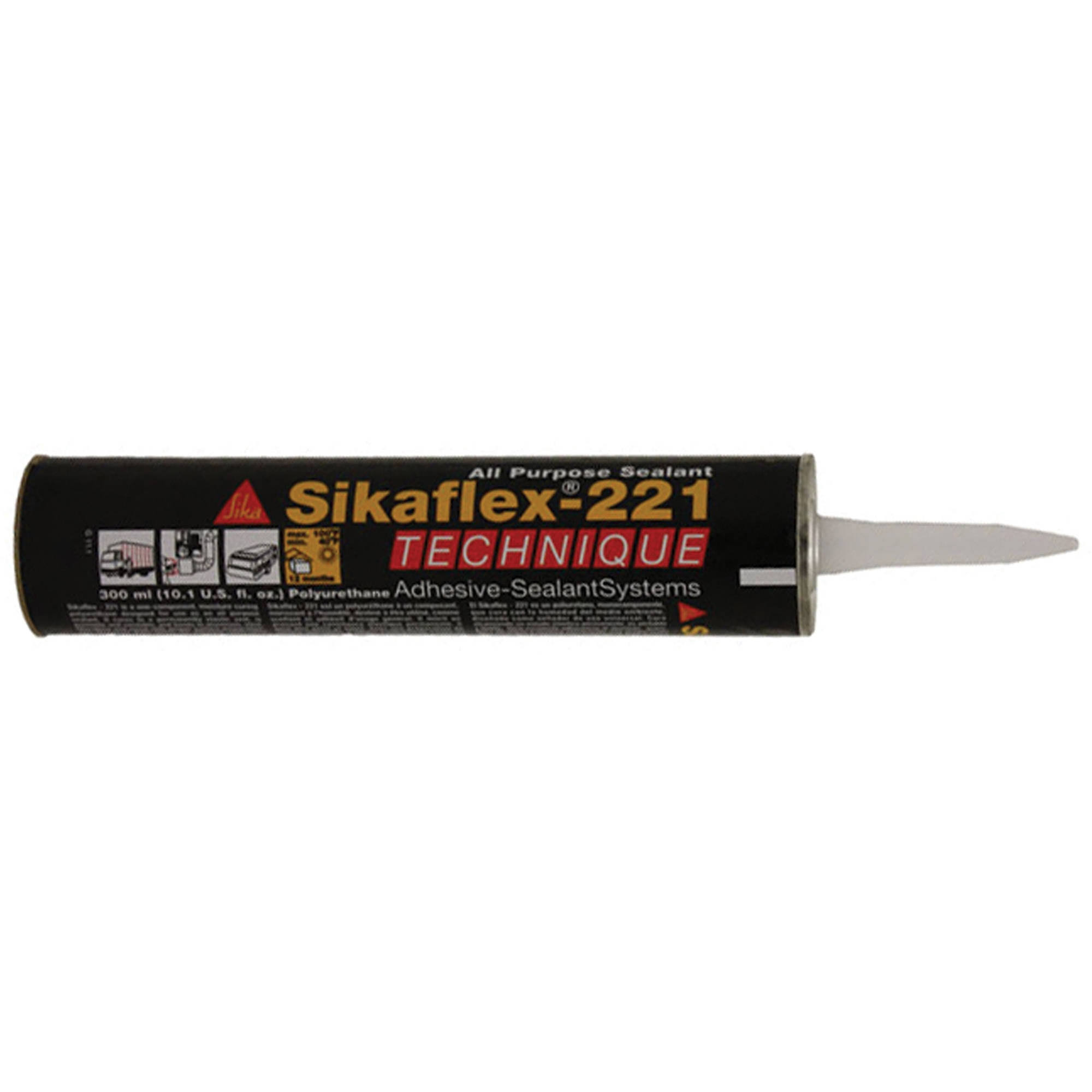 Sika Sikaflex 221 Multi-Purpose Polyurethane Sealant-Adhesive- 10.3oz(300ml) Cartridge- White