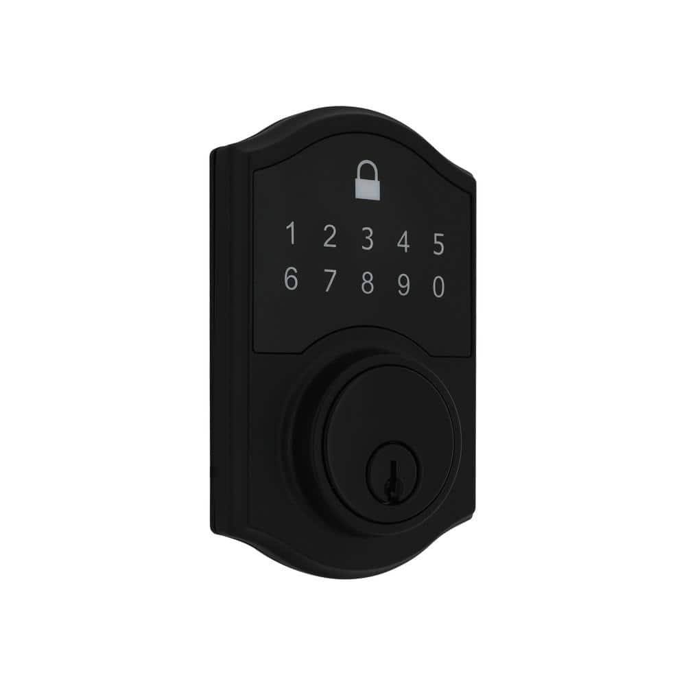 Defiant Castle Matte Black Compact Touch Electronic Deadbolt