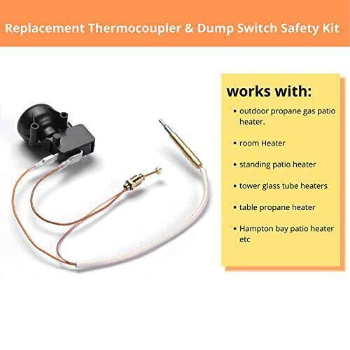 IDEASURE Thermocouple and Tilt Switch for Patio Heater- Thermocouple and Dump Switch for