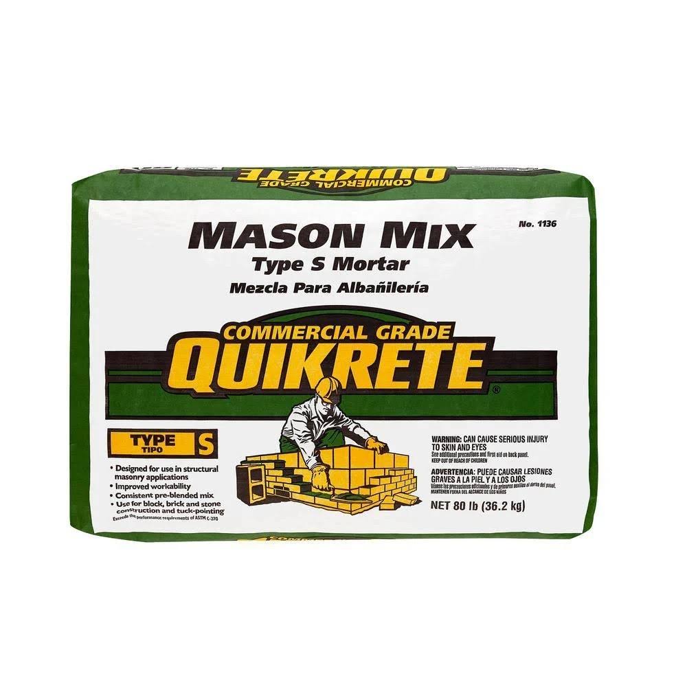 The Quikrete Mason Mortar Mix (1136-80), 80 lb
