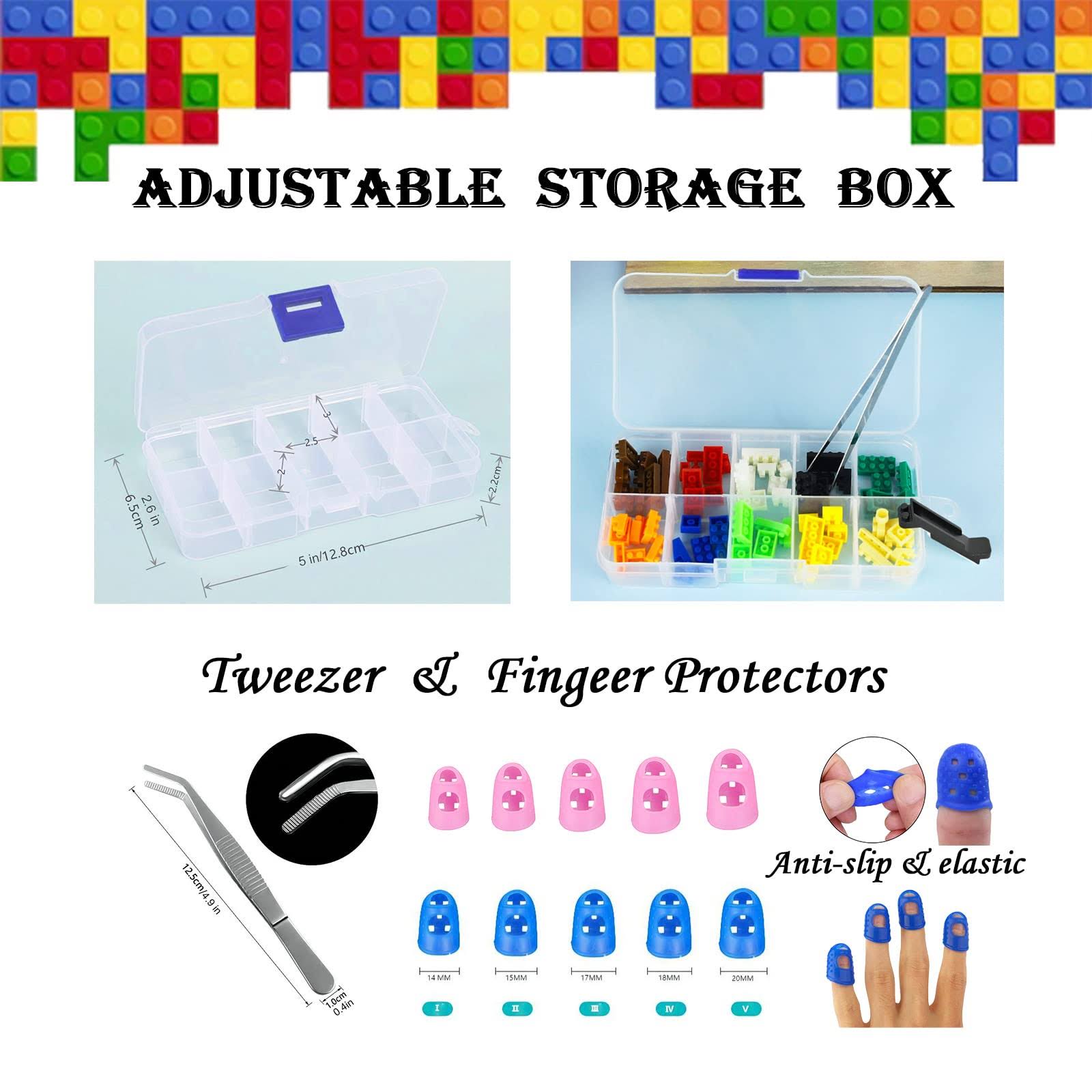 SIOYTOER Building Blocks Tool Kit Brick Separator Tools Compatible with Lego &Technic Mini Blocks Tool Set Multi-functional Hammer Pliers Tweezers