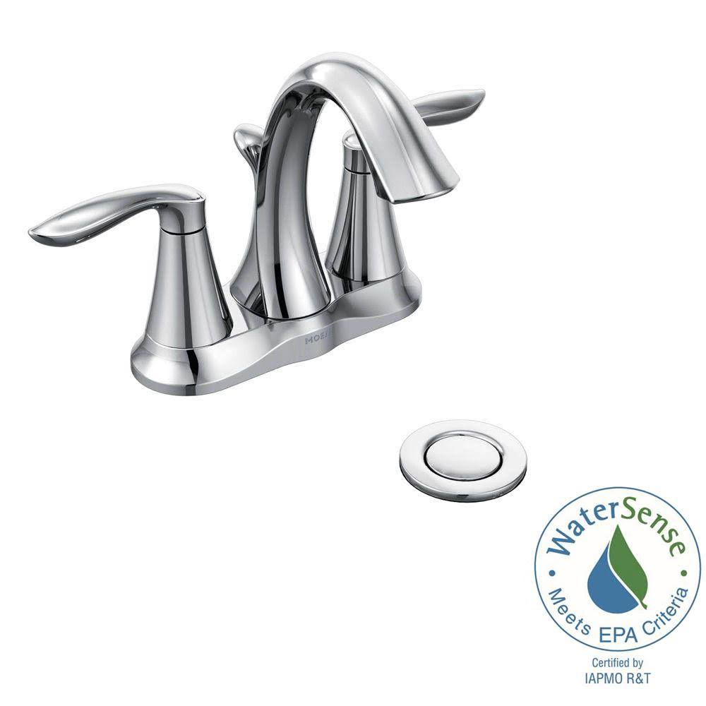 Moen 6410- Eva Centerset Two-Handle Bathroom Faucet Chrome