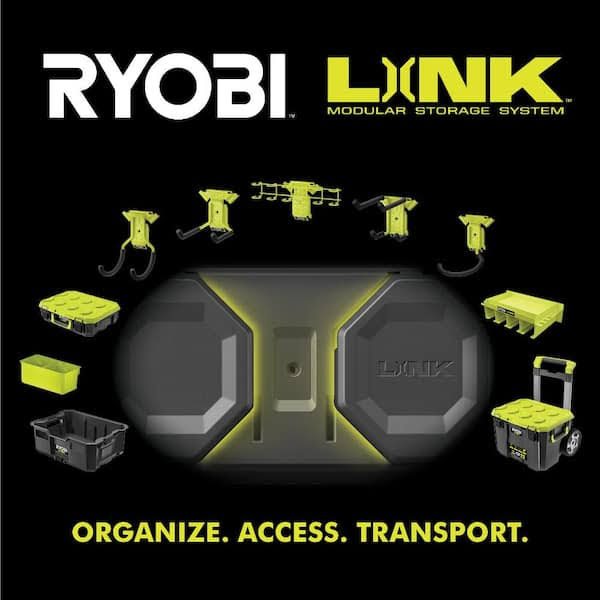 Link 2-Drawer Modular Tool Box, Ryobi Green