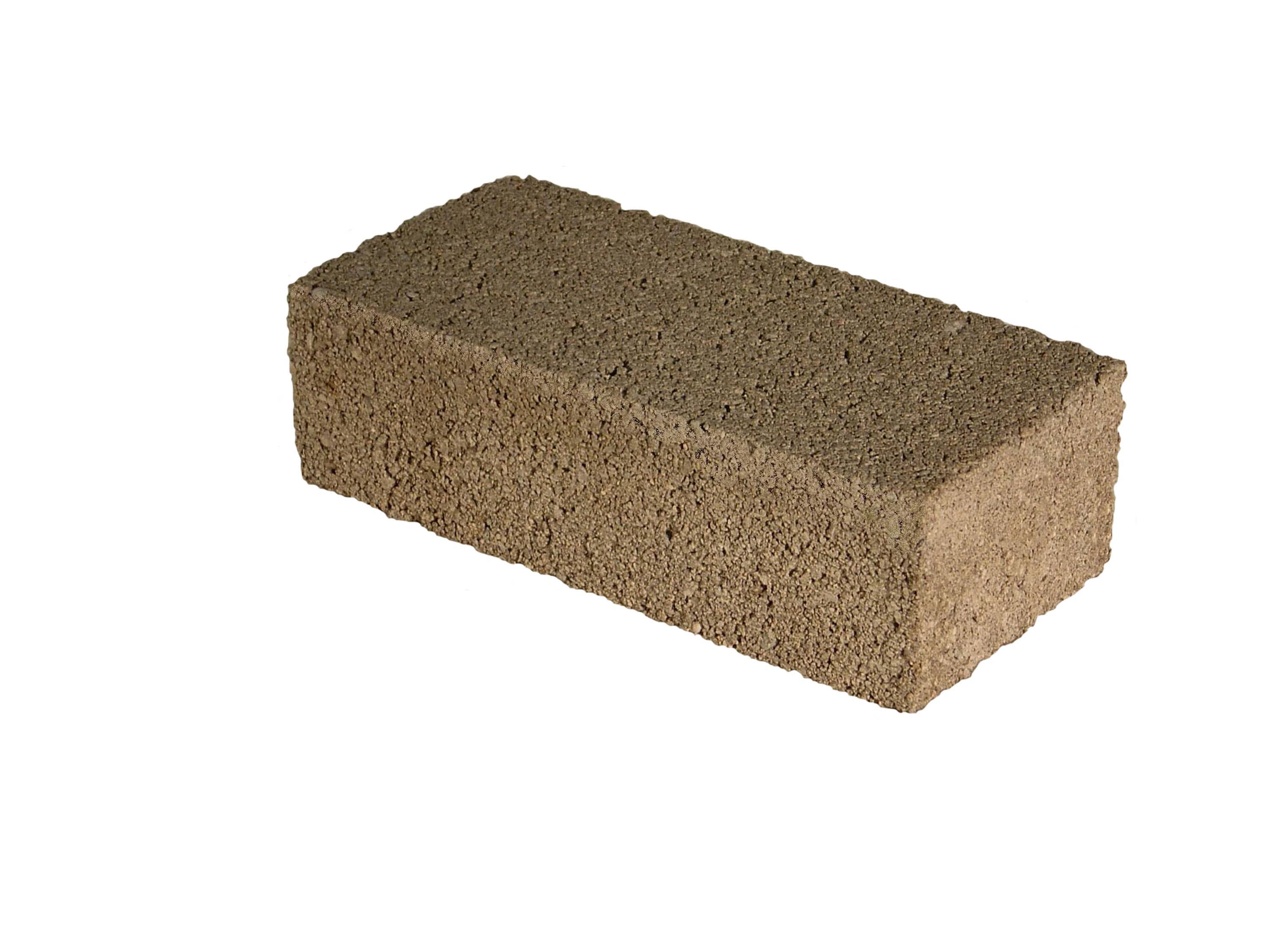 Lee Masonry 8-in x 4-in Gray Concrete Brick | 4X2.25X8 Block