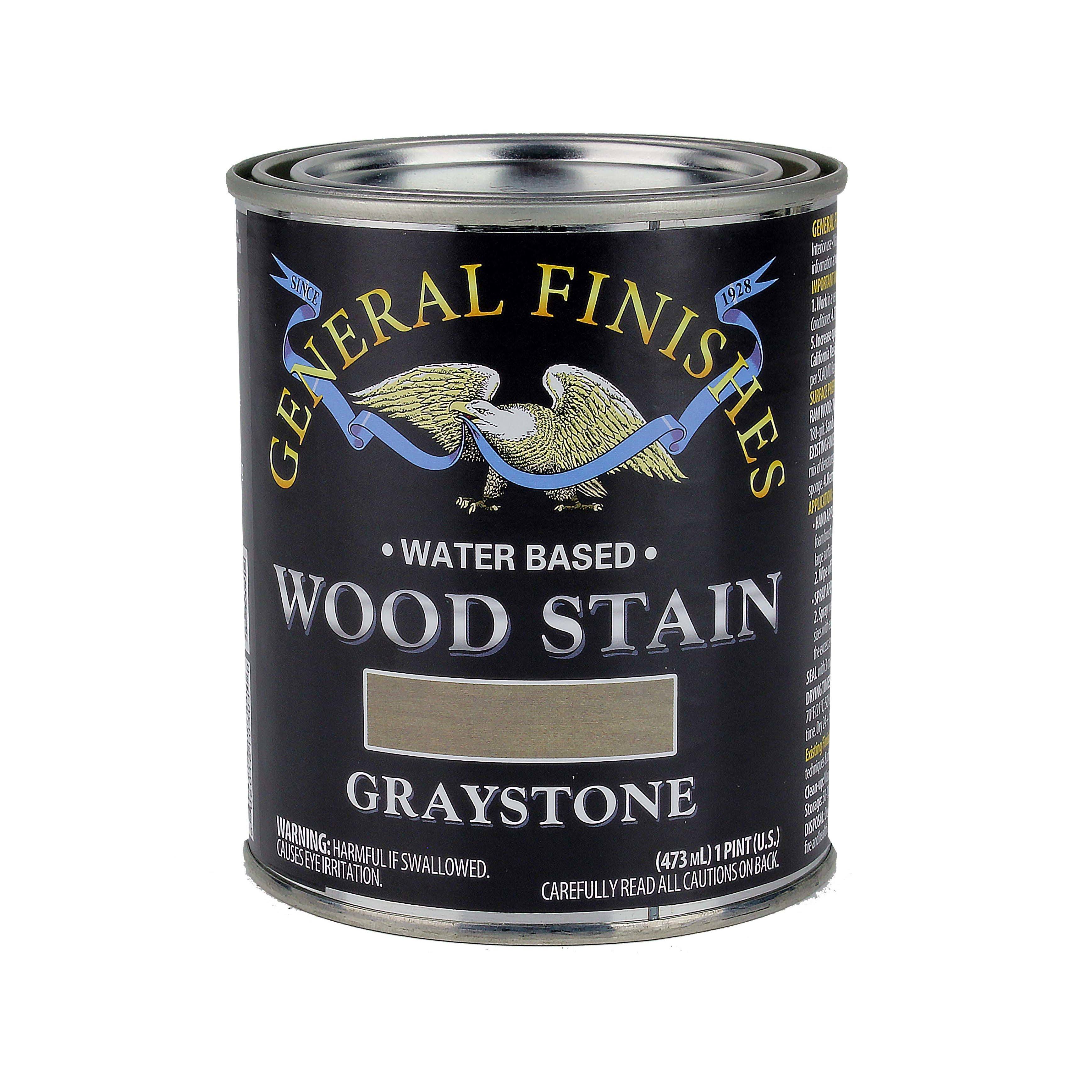 General Finishes Graystone Water Based Wood Stain, Pint