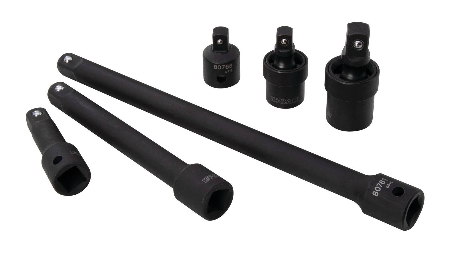 Kobalt 55-Piece Standard (SAE) and Metric 1/2-in Drive Set 6-Point Impact Socket Set