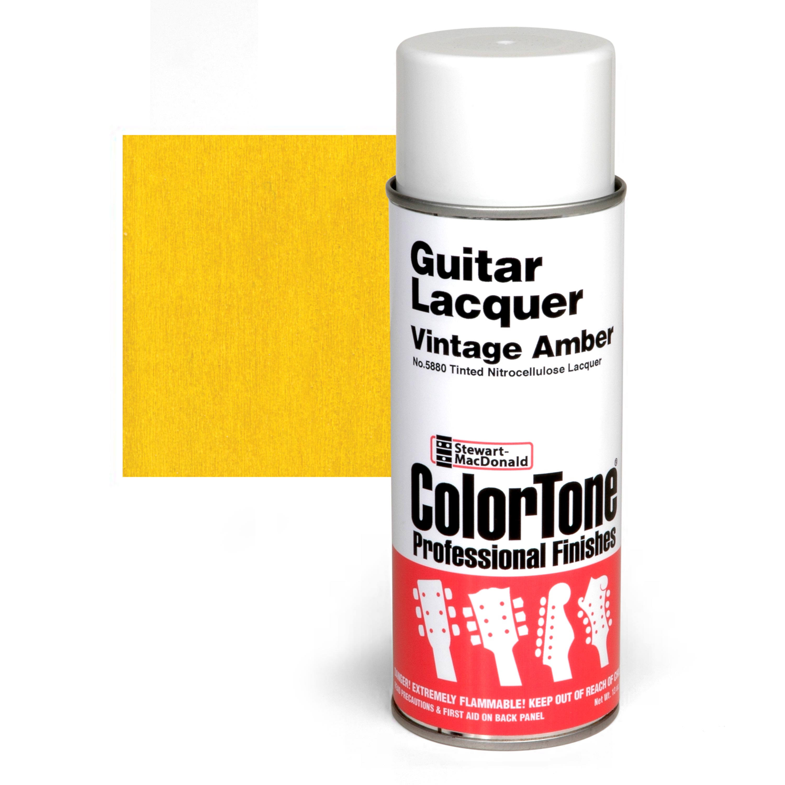 Colortone Tinted Aerosol Guitar Lacquer, Vintage Amber