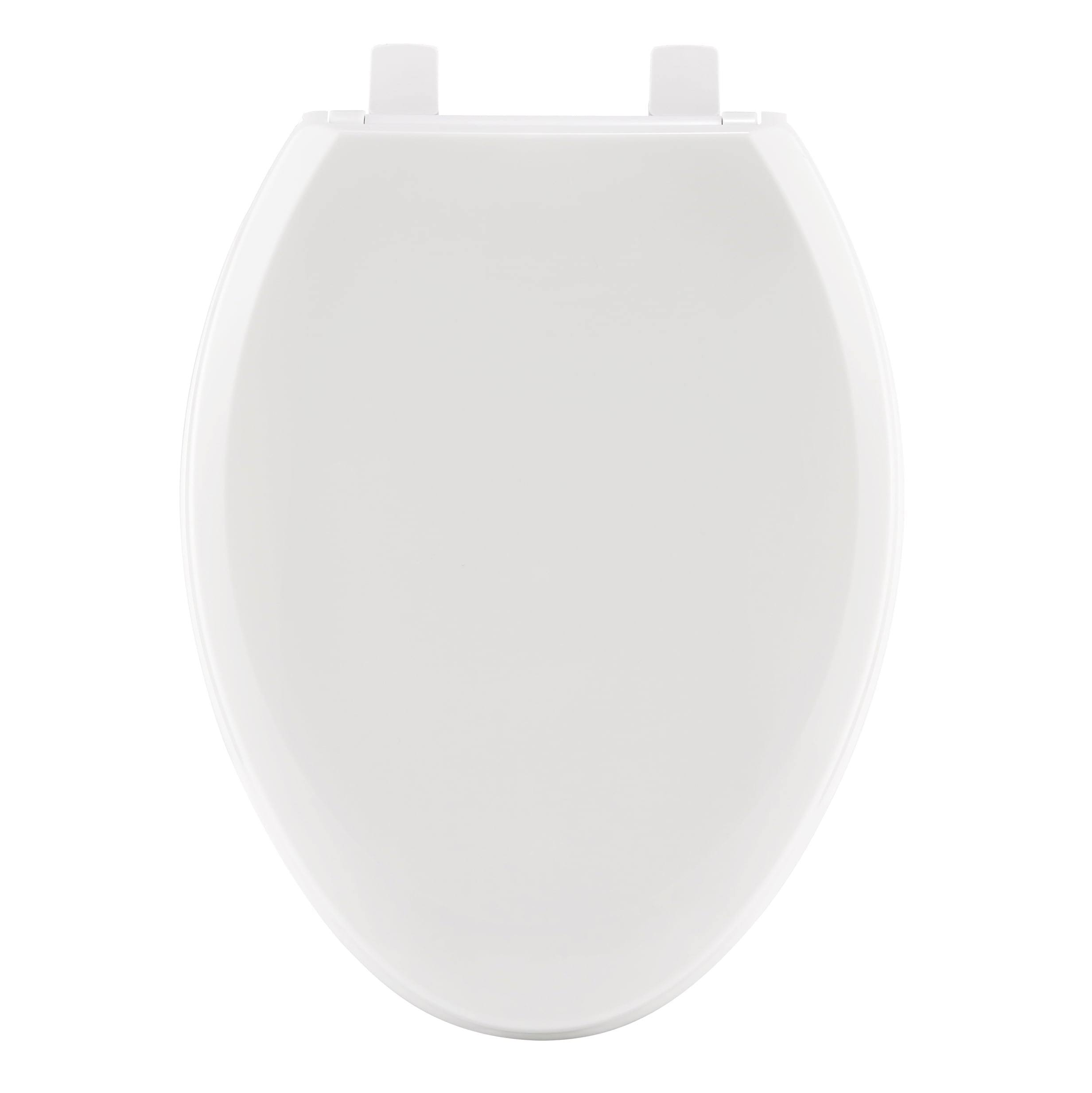 evekare Night Glow (Green Glow) Soft Close Elongated Toilet Seat in White