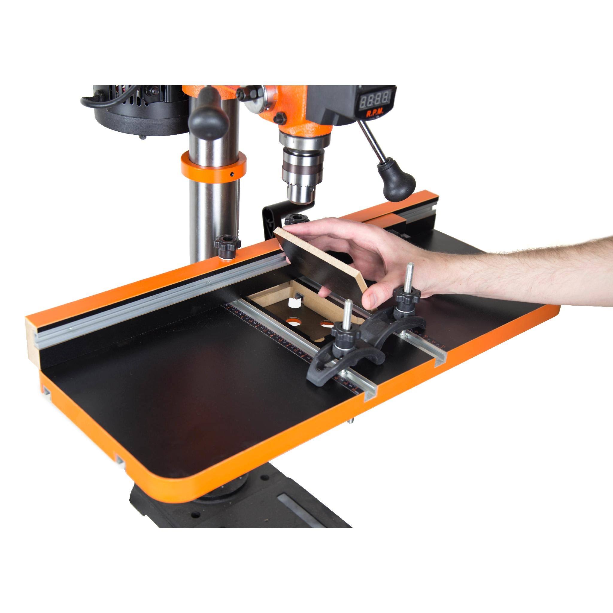 WEN 24-by-12-Inch Drill Press Table with An Adjustable Fence and Stop Block