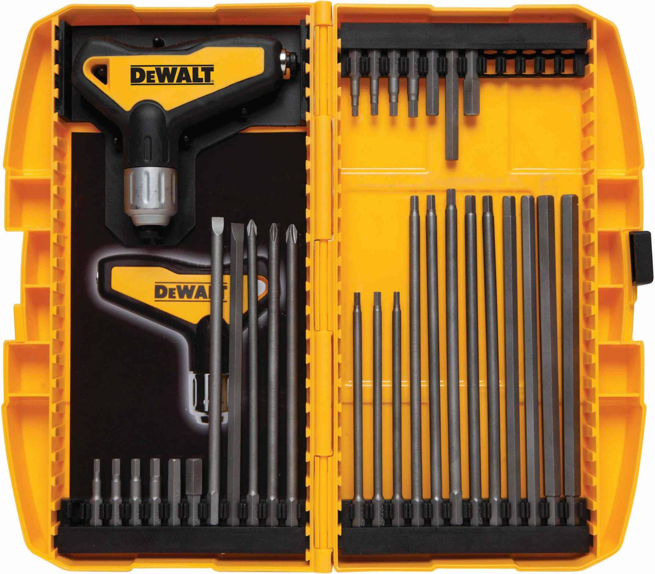DeWalt DWHT70265 31 Piece Ratcheting T Handle Hex Key Set
