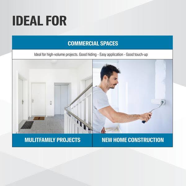 MULTI-PRO 1 gal. PPG1097-3 Toasted Almond Flat Interior Paint