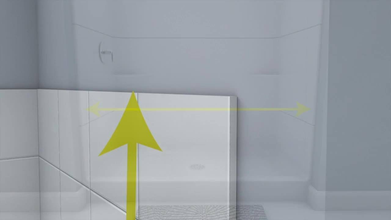 Delta Paxos 60 in. W x 76 in. H Sliding Frameless Shower Door in Nickel with 5/16 in. 8 mm Clear Glass