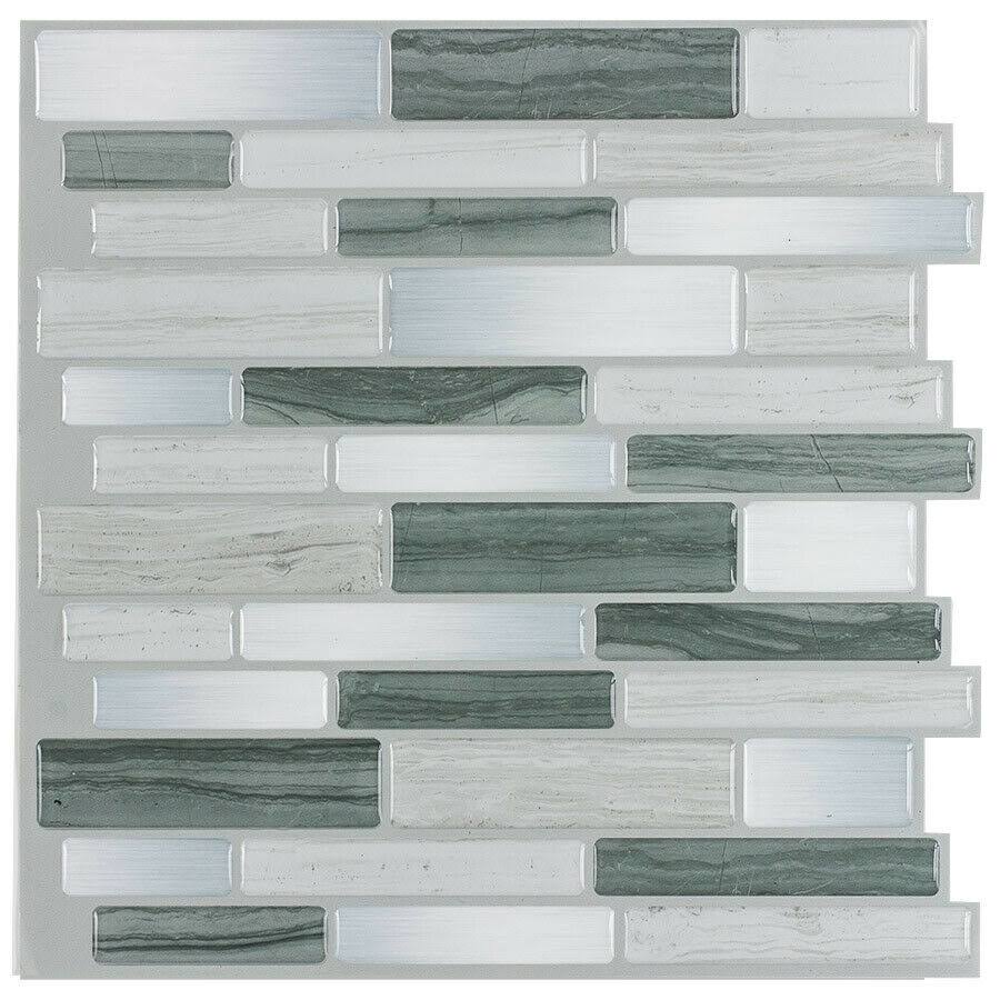 Surfaces Southeast Inc Peel-and-Stick Mosaic Wall Tile, 10